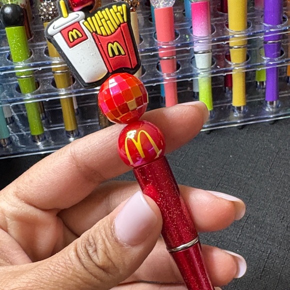 McDonald's Red Kids Pen with Fun Topper - Picture 4 of 6